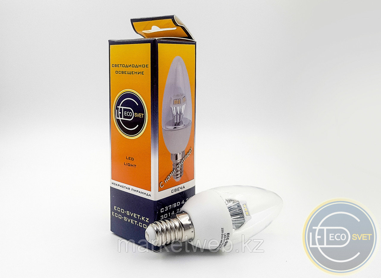 Светодиодная LED(ЛЕД) лампа C37/SD 4,2W Акция