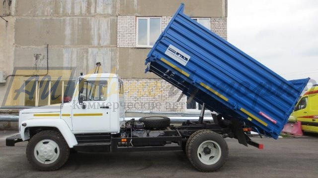 Газ 3309. Самосвал (надставные борта).