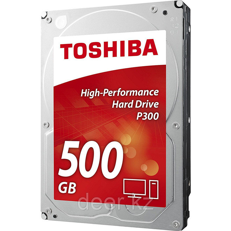 Жесткий диск Toshiba 500Gb, HDD, 3.5", 7200rpm, 64MB, SATA III 6Gb/s, HDWD105EZSTA