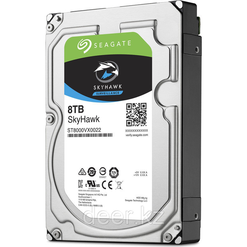 Жесткий диск Seagate SkyHawk 2Tb, HDD, 3.5", 7200rpm, 64MB, SATA 6Gb/S ...