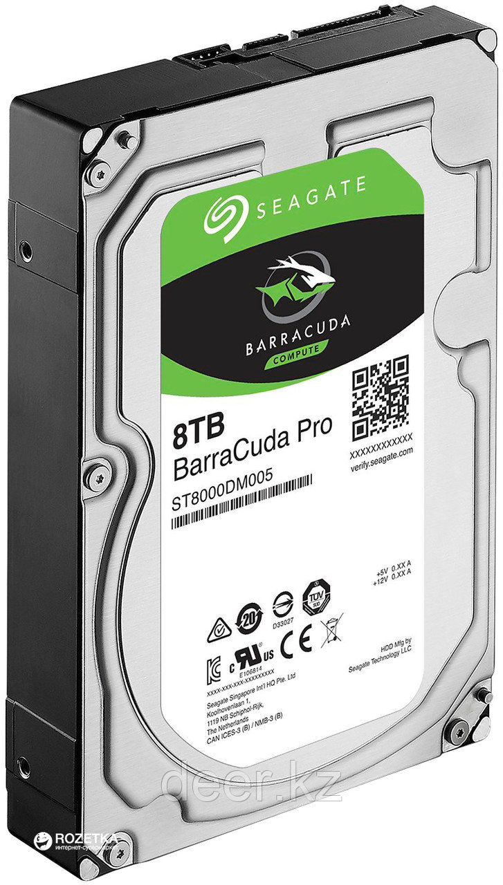 Жесткий диск Seagate BarraCuda Pro 8Tb, HDD, 3.5", 7200rpm, 256MB, SATA 6Gb/S, ST8000DM005