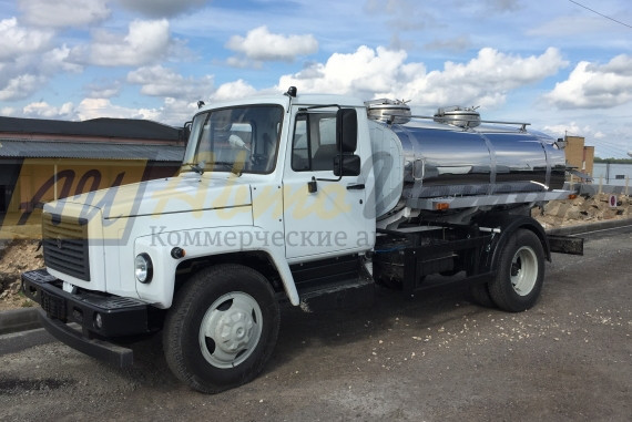 Газ 3309. Молоковоз (2 отсека).
