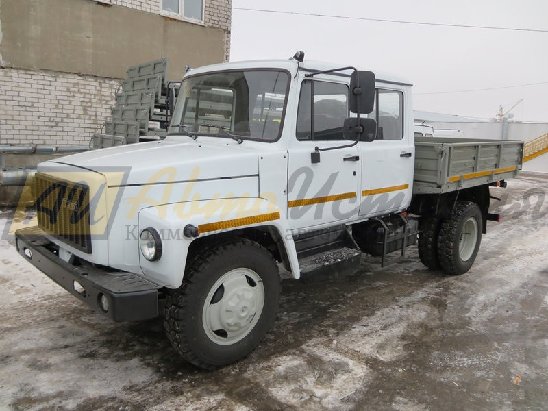 Газ 3309. 2-ая кабина. Борт 2,4 м.