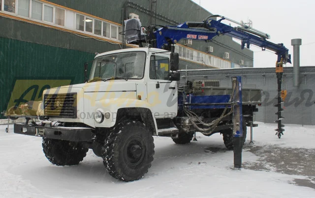 Газ 33088. Бурильно - крановая установка (БКМ).
