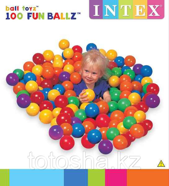 49600 Intex Мячики для сухого бассейна 8 см 100шт - фото 2 - id-p52410440