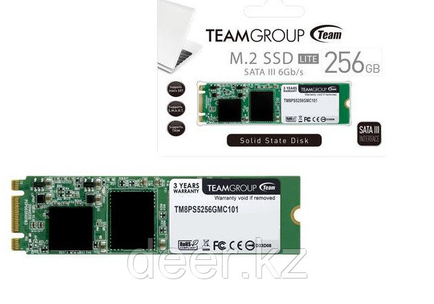 SSD-накопитель Team Group M.2 Lite 256Gb, 2280, SATA 6Gb/s, MLC, TM8PS5256GMC101