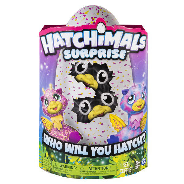 Hatchimals 19110-PINK Хетчималс сюрприз - близнецы интерактивные питомцы, вылупляющиеся из яйца