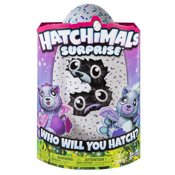Hatchimals 19110-PURP Хетчималс сюрприз - близнецы интерактивные питомцы, вылупляющиеся из яйца