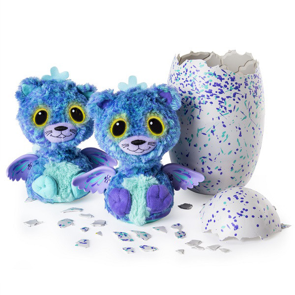 Hatchimals 19110-PURP Хетчималс сюрприз - близнецы интерактивные питомцы, вылупляющиеся из яйца