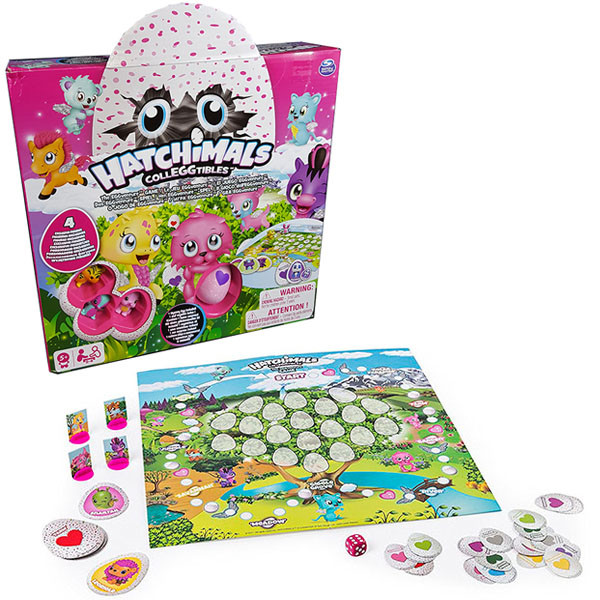 Hatchimals 98234 Хетчималс Настольная игра Memory + 4 коллекционные фигурки