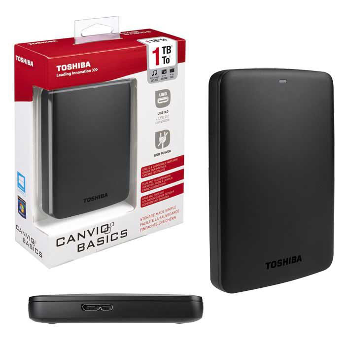 Жесткий диск (внешний) Toshiba Canvio Basics  HDTB310EK3AA (1тб (1000Гб), 2,5″, USB 3.0, HDD) HDTB310EK3AA, фото 1