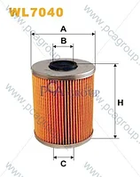 Фильтр масляный WIX WL7040