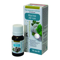 Органелло-капли "Натуроник" Мастер-AD тон с чесноком, крапивой, ламинарией (для сосудов) 10мл