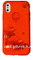 Чехол для смартфона гелевый на IPHONE X красный