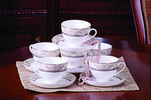 Людовик набор чайных пар (светлый)