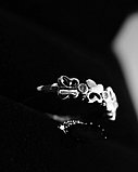 Кольцо "Бабочки" серебро, фото 5