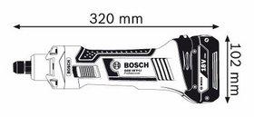 Аккумуляторная прямая шлифмашина Bosch GGS 18 V-LI Professional - фото 6 - id-p52544587