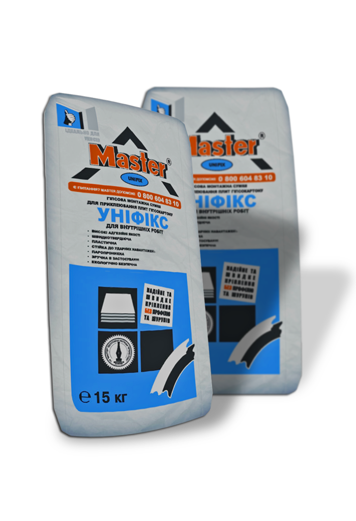 Унификс 25кг (клей для приклеивания гипсокартона)