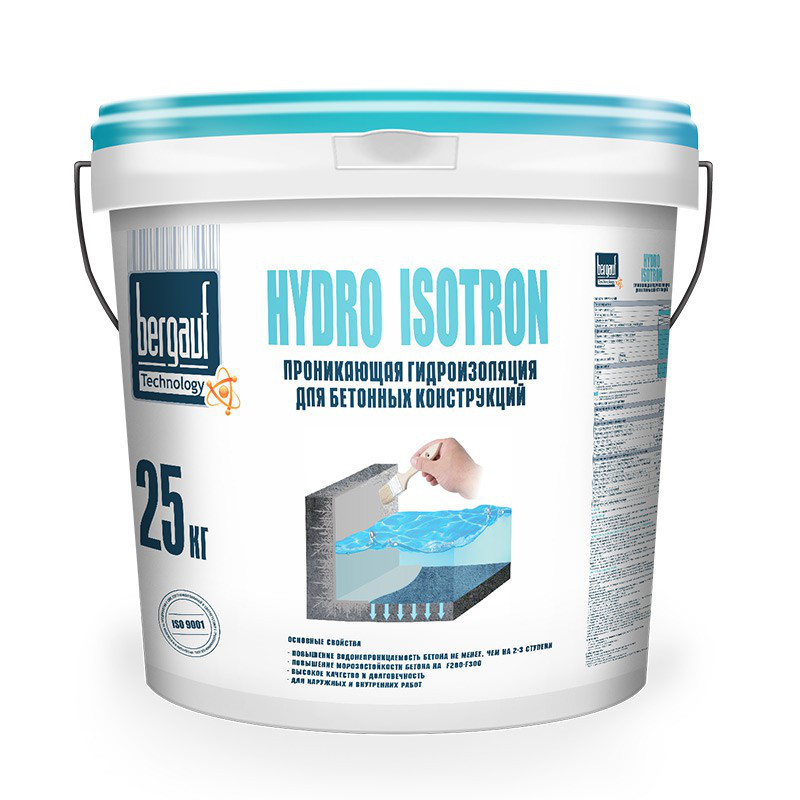 Bergauf гидроизоляция Hydro Isotron 25кг (Проникающая)