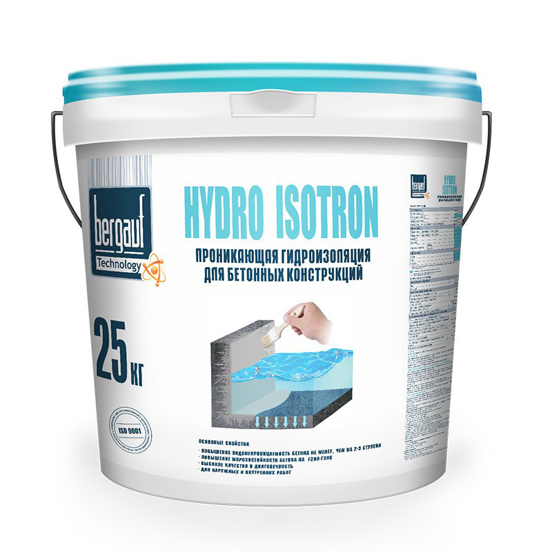 Bergauf гидроизоляция Hydro Isotron 25кг (Проникающая): продажа, цена в ...