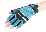 Перчатки с открытыми пальцами, комбинированные облегченные, AKTIV, для спорта и работы,размер XL, GROSS, 90317, фото 3