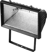 Прожектор галогеновый СВЕТОЗАР с дугой крепления под установку, цвет черный, 1500Вт                                     