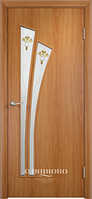 Межкомнатная дверь Verda Тип С-7  (остекленное "САТИНАТО" Витраж/ Витраж 2)