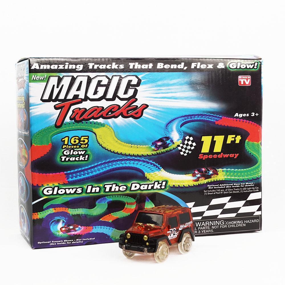 Детская игрушечная дорога MAGIC TRACKS 165 деталей + машинка