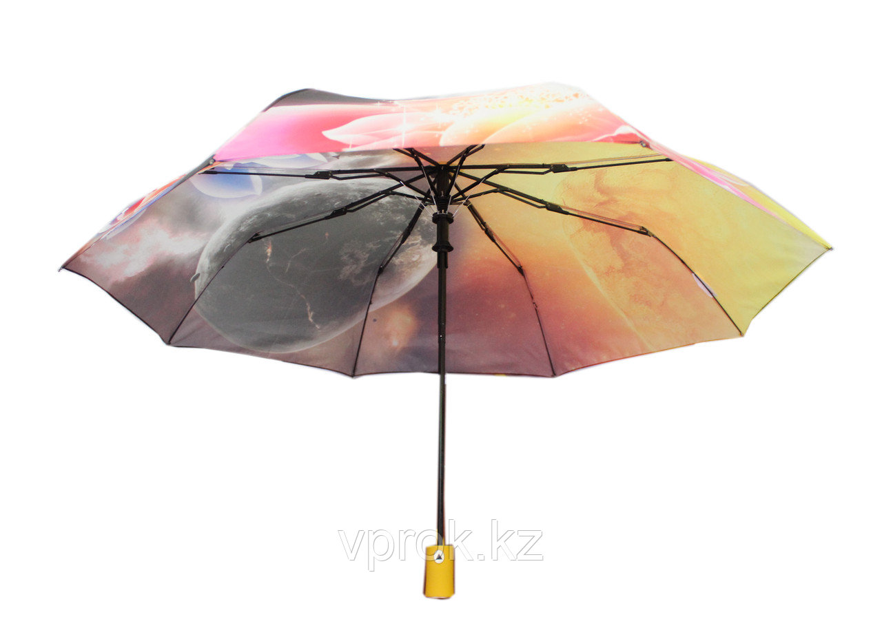 Полуавтоматический складной женский зонт LAN811orange - фото 1 - id-p52842427