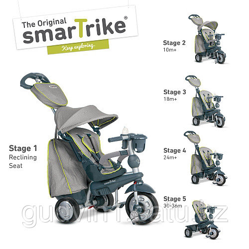 SMART TRIKE трехколесный велосипед Explorer, серый