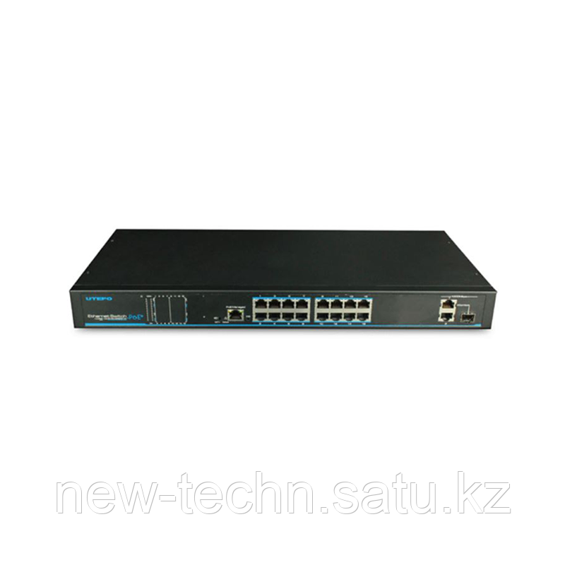 UTEPO UTP1-SW16-TP300 Коммутатор 16-портовый неуправляемый PoE+ 1 комбопорт