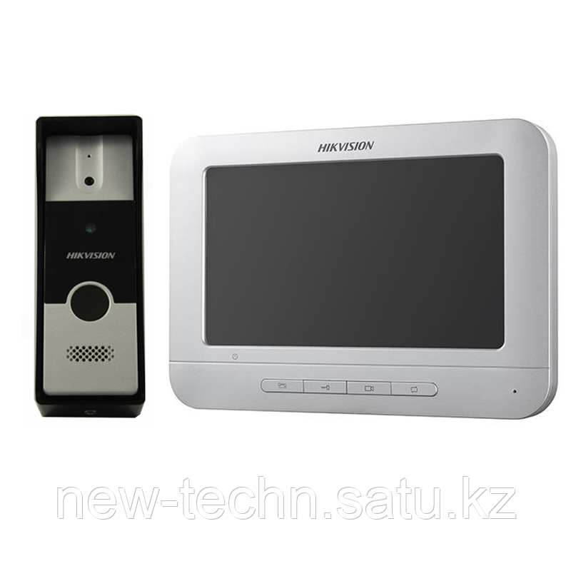 Hikvision DS-KIS202 Комплект DS-KB2411-IM (вызывная панель) + DS-KH2220 (монитор 7“)