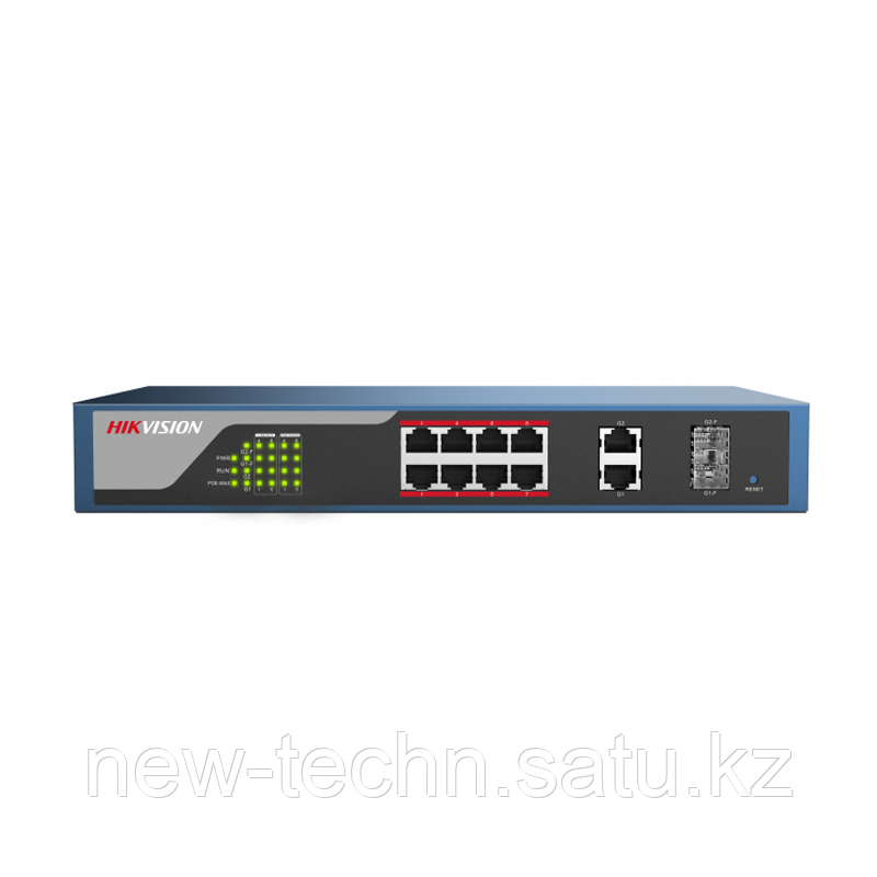 Hikvision DS-3E1310P-E PoE свитч 8-портовый