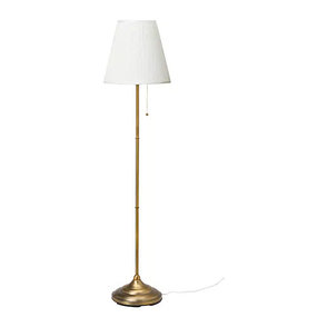 Светильник напольный ОРСТИД латунь, белый ИКЕА, IKEA, фото 2