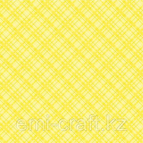 Бумага Yellow Plaid, 30х30 см