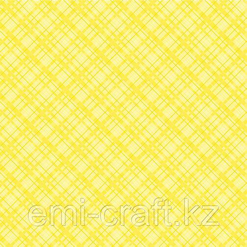 Бумага Yellow Plaid, 30х30 см