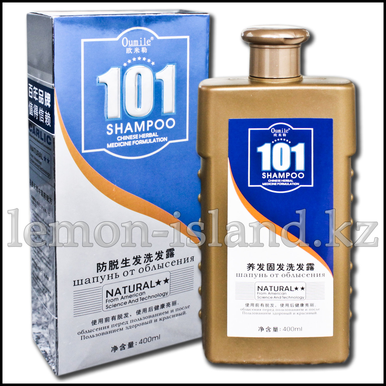 Шампунь "101" от Oumile против выпадения волос с экстрактами тибетских трав.