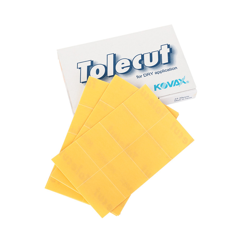 Шлифовальный листы 1/8 29 х 35 мм Tolecut от Kovax желтые K800 - фото 1 - id-p53001685