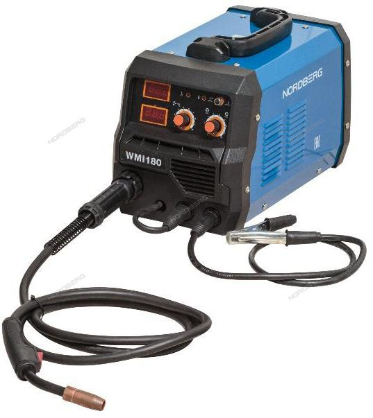 АППАРАТ СВАРОЧНЫЙ инверторный MIG+MMA, 220V NORDBERG WMI180