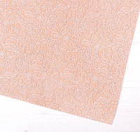 Бумага упаковочная крафтовая "Нежное кружево", 50х70 см