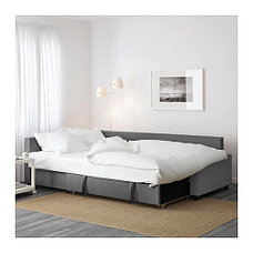 Диван-кровать угловой с отд д/хран ФРИХЕТЭН темно-серый IKEA, ИКЕА, фото 3
