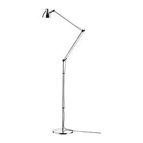Светильник напольн/для чтения АНТИФОНИ никелированный ИКЕА, IKEA , фото 2