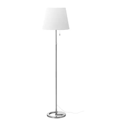 Светильник напольный НИФОРС никелированный ИКЕА, IKEA 