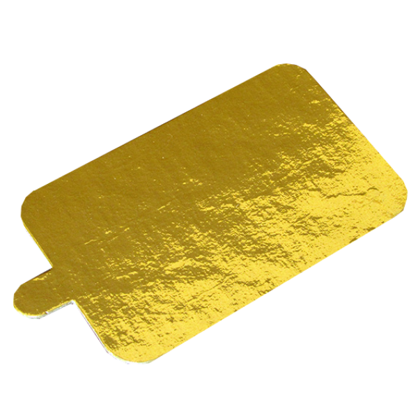 Pasticciere.Подложка золото с держателем прямоугольник 100*65 мм (Толщина 0,8 мм)*100 шт/упак - фото 2 - id-p53064266