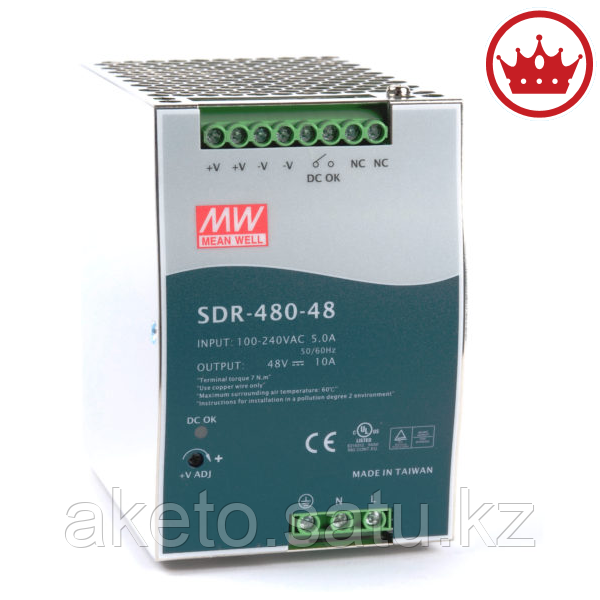 Блок питания Mean Well SDR-480-48 480 ватт 48 вольт