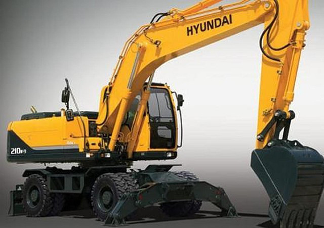 Колесный экскаватор HYUNDAI R210W-7