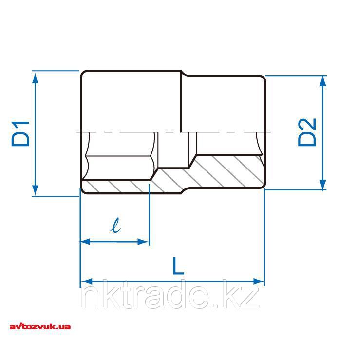 1/2" Головка 12гранная дюймовая