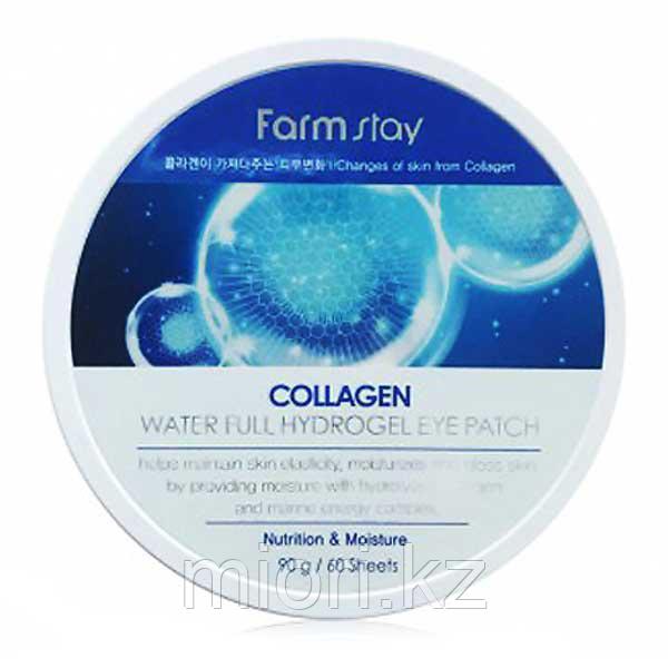 FarmStay Collagen Water Full Hydrogel Eye Patch гидрогелевые патчи для кожи вокруг глаз c коллагеном - фото 1 - id-p53113937