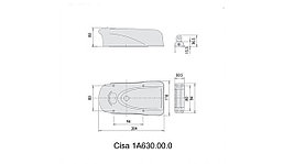 Замок электромеханический накладной CISA 1A630.00.0 ElettriKa регулируемый цилиндр, фото 3