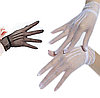Сетчатые перчатки, белые, фото 2